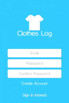 Clothes Log Screenshot